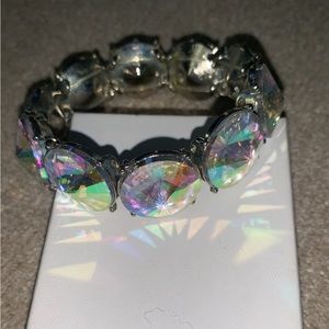 Prom or Pageant AB stone stretch bracelet
